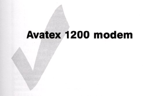 Avatex 1200 modem