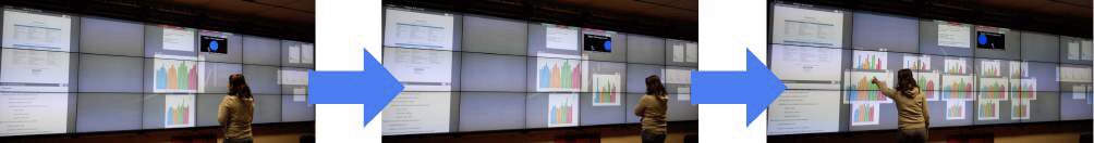 Many At Once: Capturing Intentions to Create And Use Many Views At Once In Large Display Environments