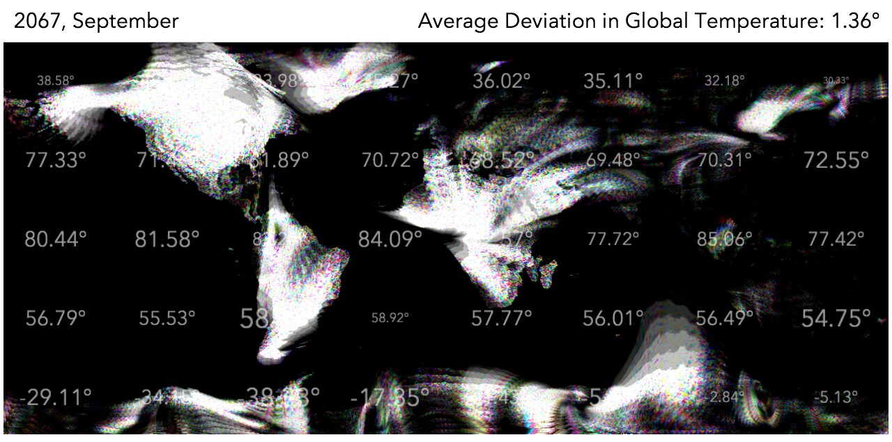 TurbulentWorld: An Artwork Indicating the Impact of Climate Change
