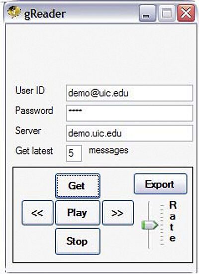 gReader: A Universally Designed, Device-Independent Email Client