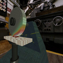 Simulation of a Grinding Process in Virtual Reality