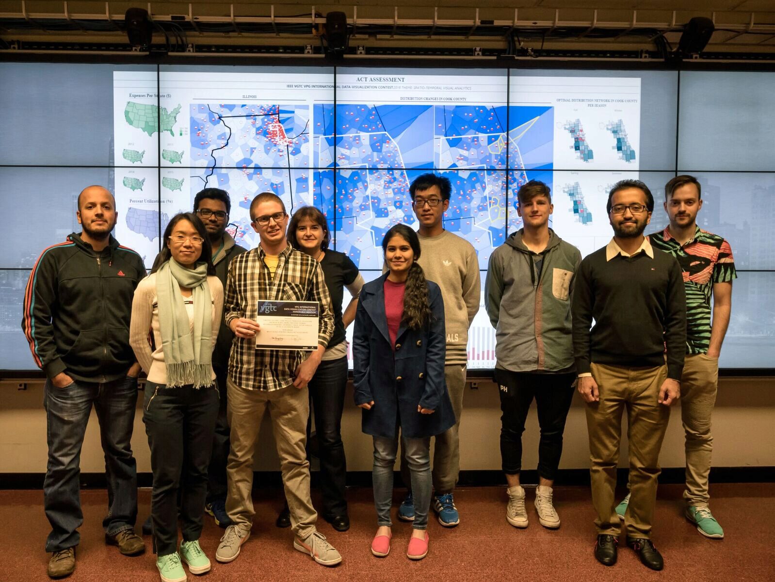 UIC/EVL Receives Honorable Mention in IEEE VIS 2016’s VGTC VPG Data Visualization Contest