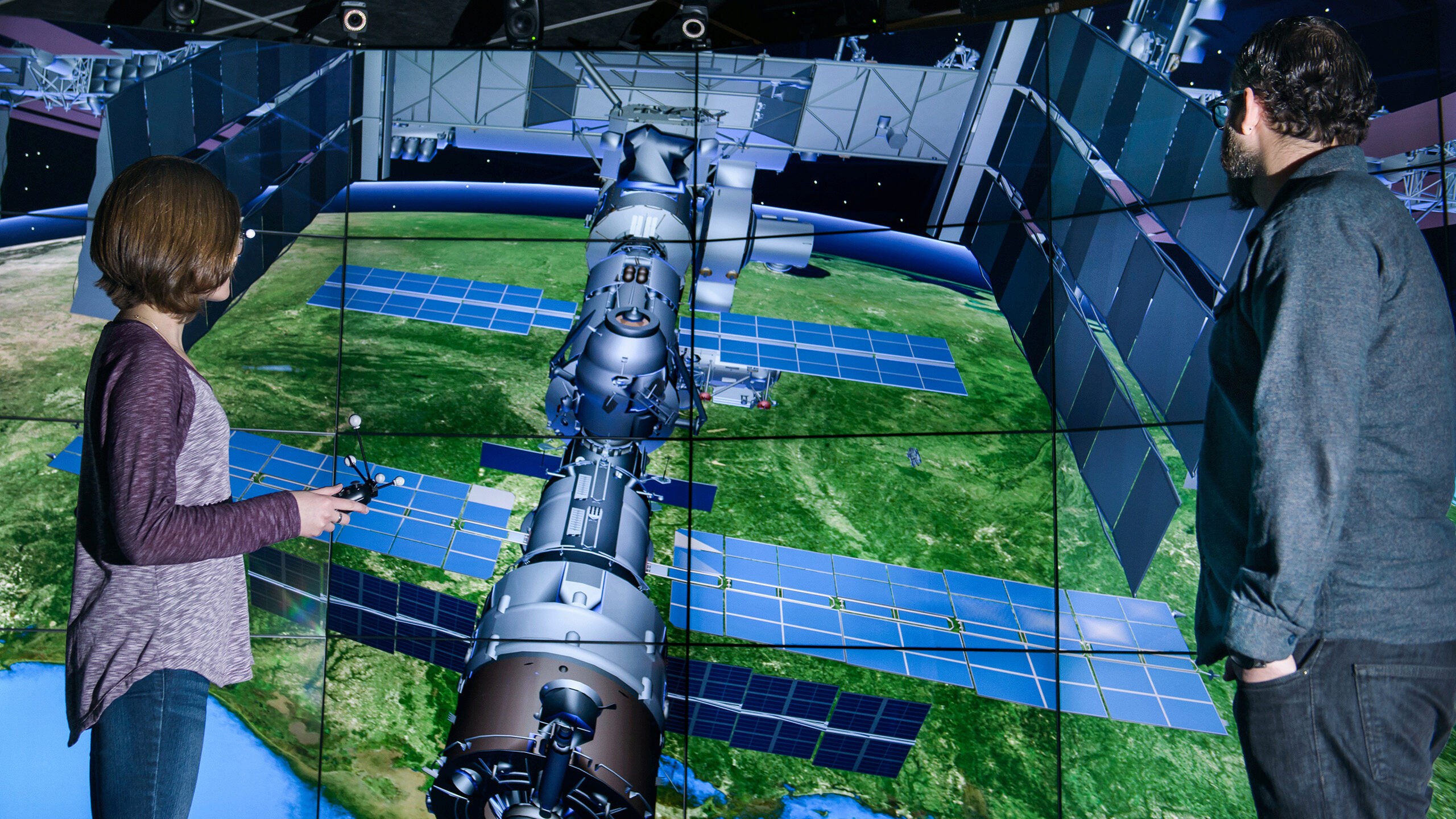 International Space Station (ISS) and Space Shuttle Discovery