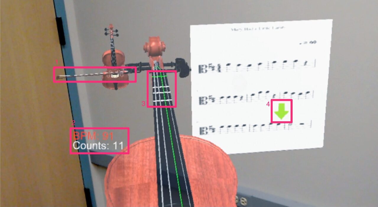 Music Instruction in a Virtual/Augmented Reality Environment (CAVE2™ and HoloLens)