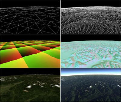 Planetary-scale Terrain Composition