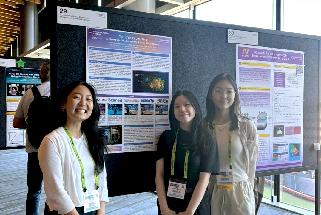 CS+DES Students Presented You Can Grow Here: A Therapeutic VR Journey for Anxiety Management at ACM SIGGRAPH 2025