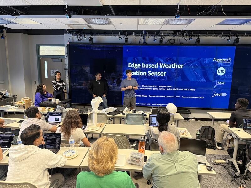 Sage Grande Summer of AI: Students Bring a New Weather Sensor onto a Sage Node