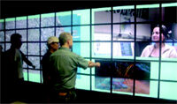 Collaborative Visualization using High-Resolution Tiled Displays