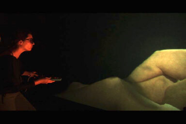 Skin: an interactive hyperstereoscopic electro installation