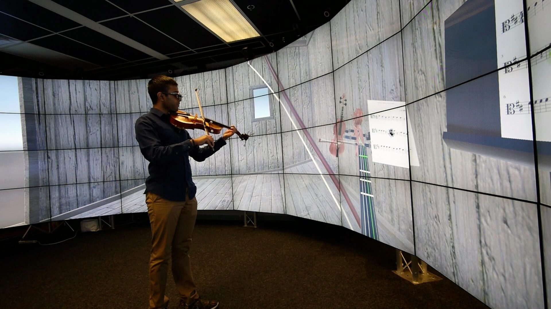 Music Instruction in a Virtual/Augmented Environment