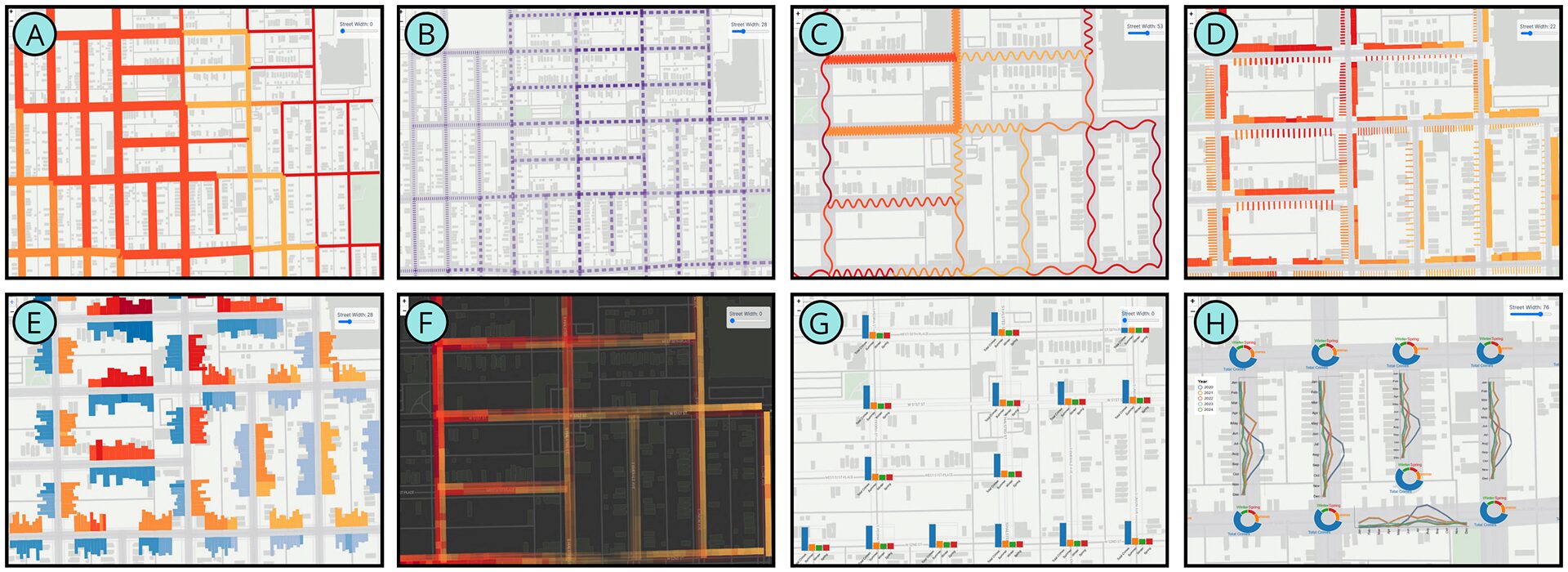 StreetWeave: A Declarative Grammar for Street-Overlaid Visualization of Multivariate Data