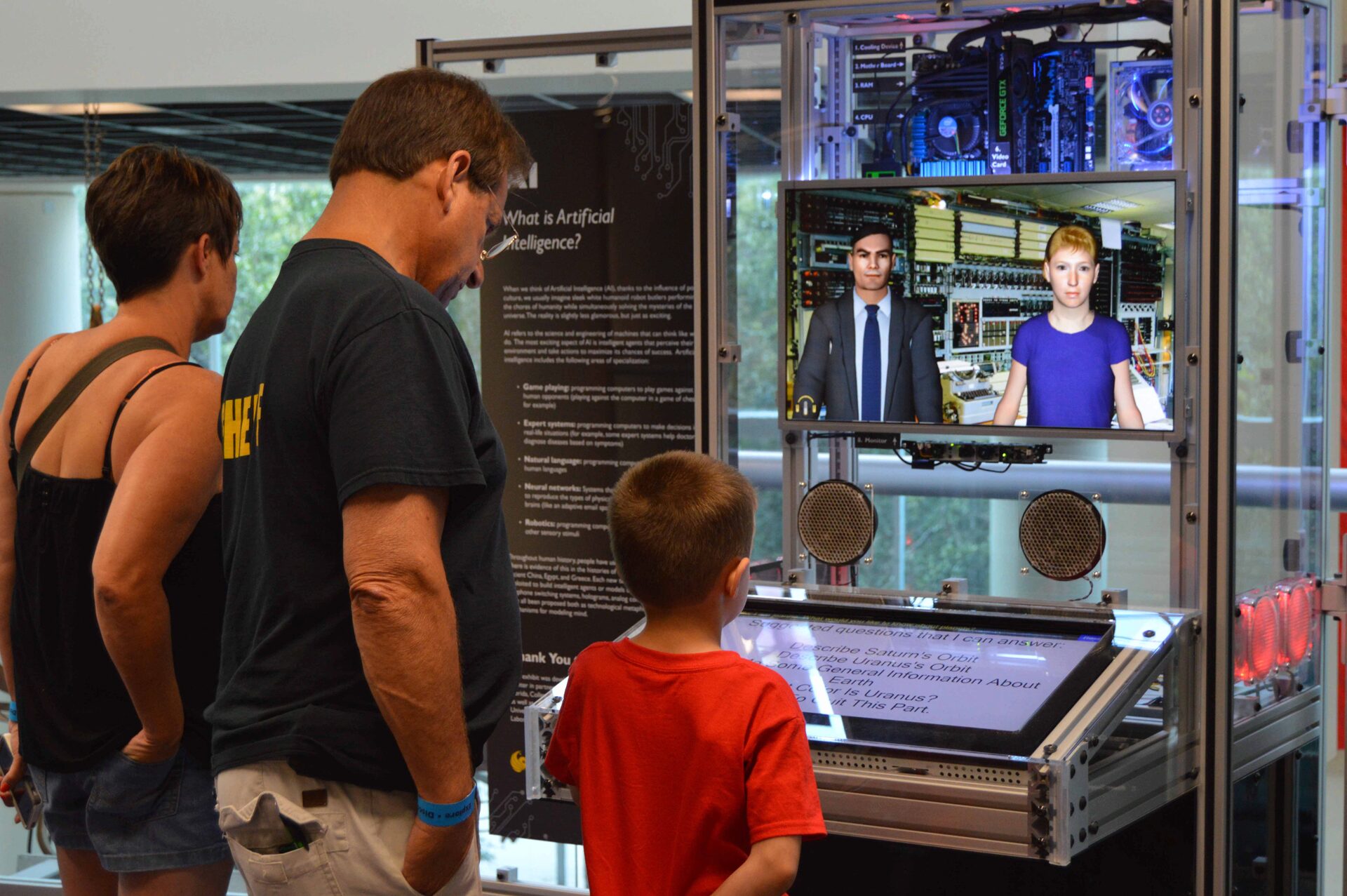 EVL’s Alan Turing avatar educates at Orlando Science Center